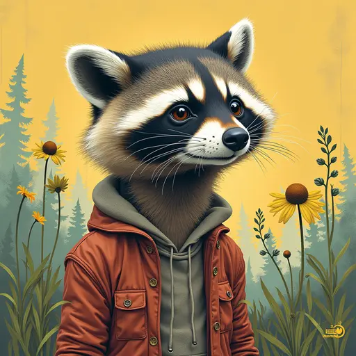 A Raccoon used for avatar