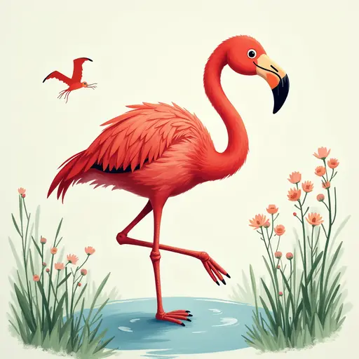 A Flamingo used for avatar