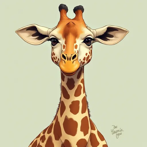 A Giraffe used for avatar