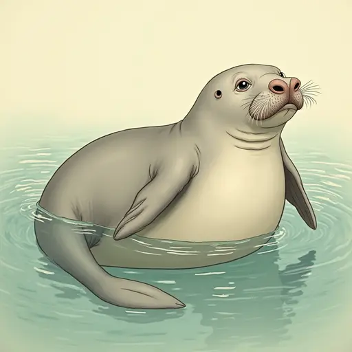 A Dugong used for avatar