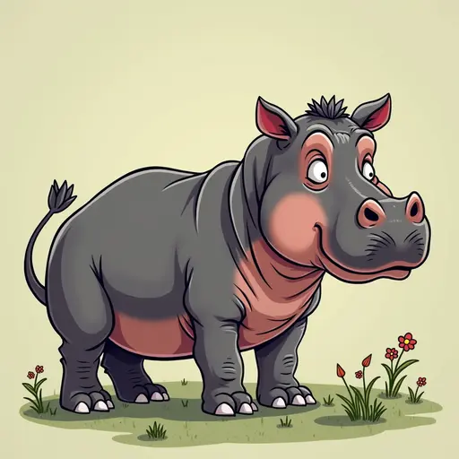 A Hippopotamus used for avatar