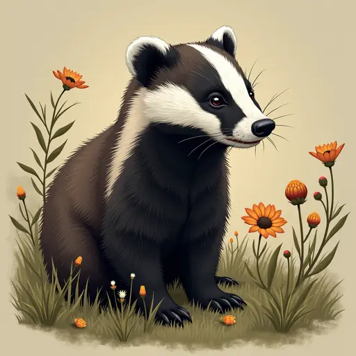 A Badger used for avatar