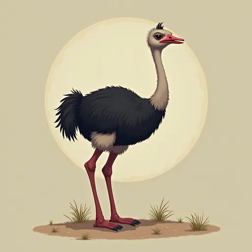 A Ostrich used for avatar