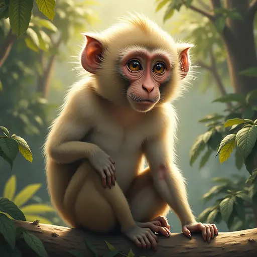 A Macaque used for avatar