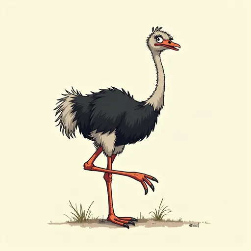 A Ostrich used for avatar