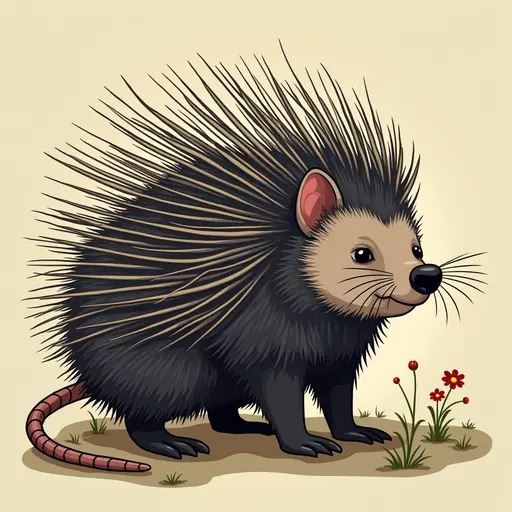 A Porcupine used for avatar