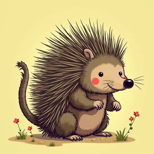 A Porcupine used for avatar