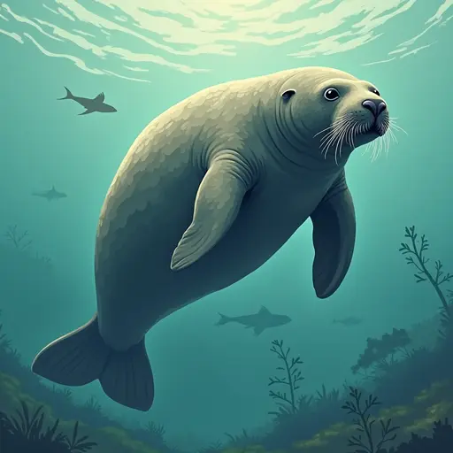 A Manatee used for avatar