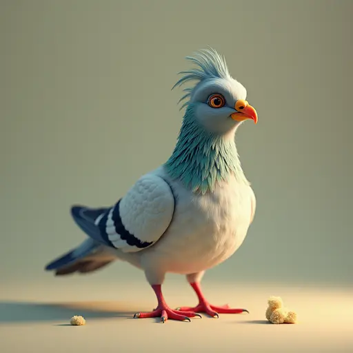 A Mischievous Pigeon