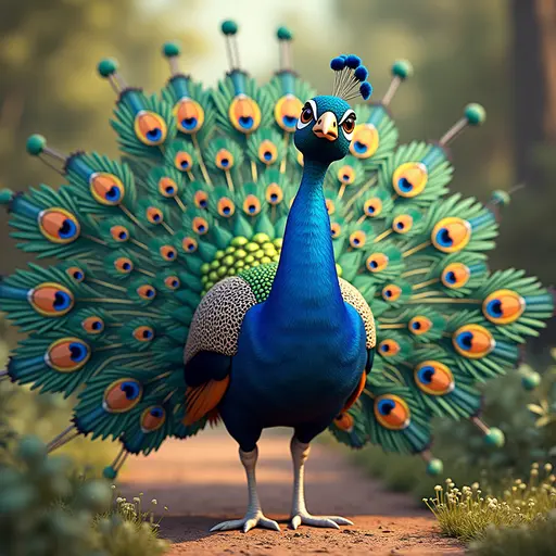 A Mischievous Peacock