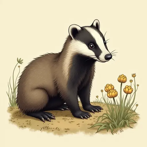 A Badger used for avatar