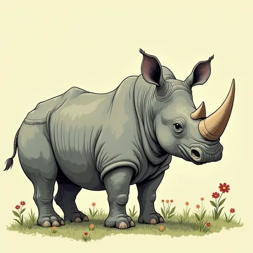 A Rhinoceros used for avatar