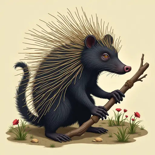 A Porcupine used for avatar