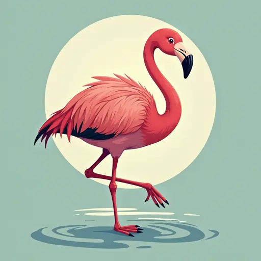 A Flamingo used for avatar