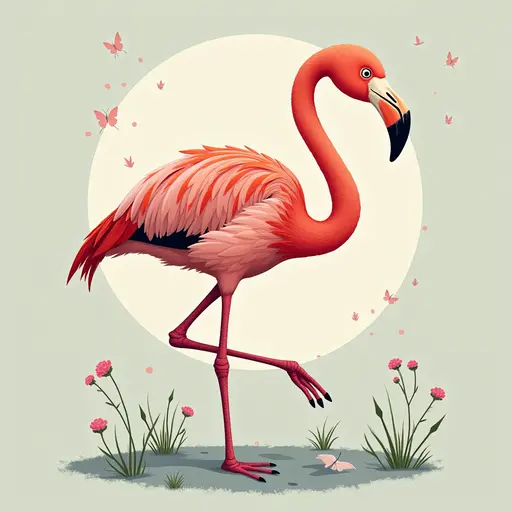 A Flamingo used for avatar