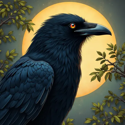 A Raven used for avatar