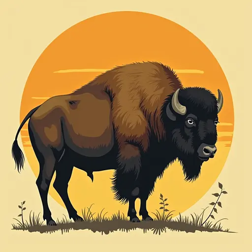 A Bison used for avatar