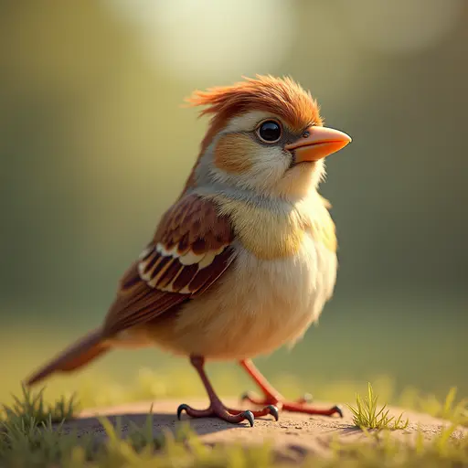 A Mischievous Sparrow