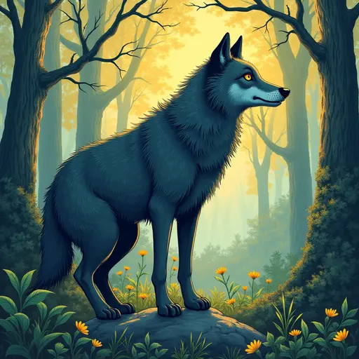 A Wolf used for avatar