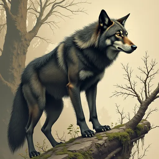 A Wolf used for avatar