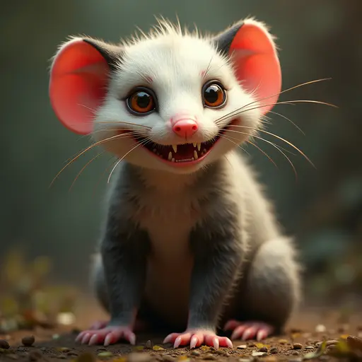 A Mischievous Opossum