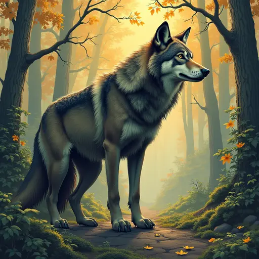 A Wolf used for avatar