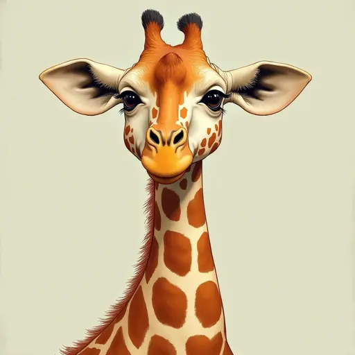 A Giraffe used for avatar