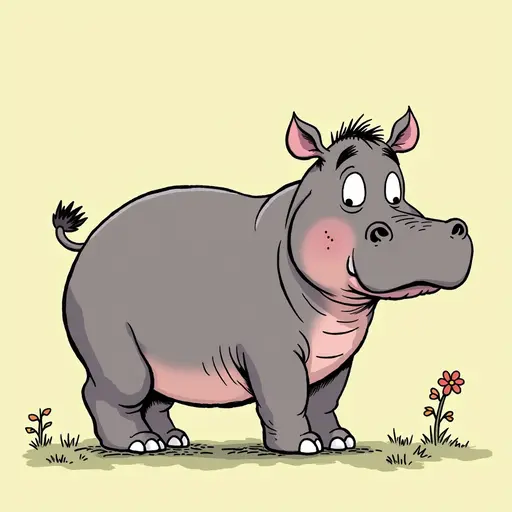 A Hippopotamus used for avatar