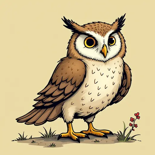 A Owl used for avatar