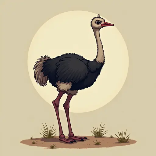 A Ostrich used for avatar