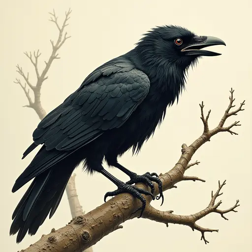 A Raven used for avatar