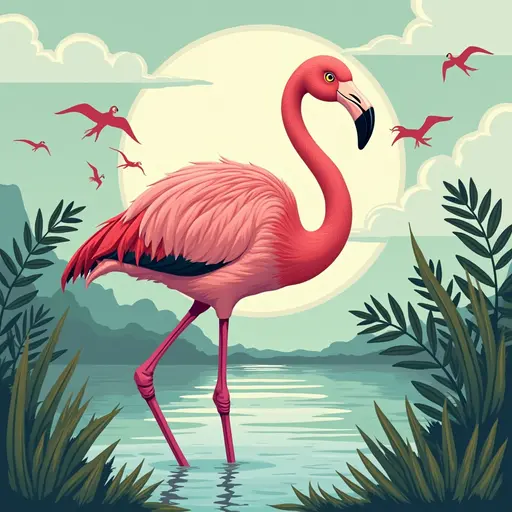 A Flamingo used for avatar