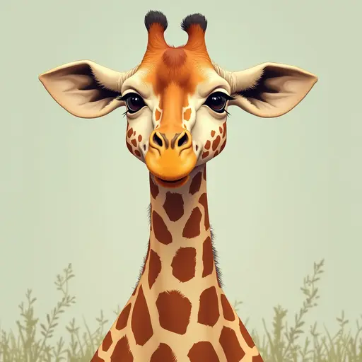 A Giraffe used for avatar