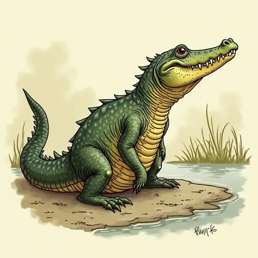 A Crocodile used for avatar