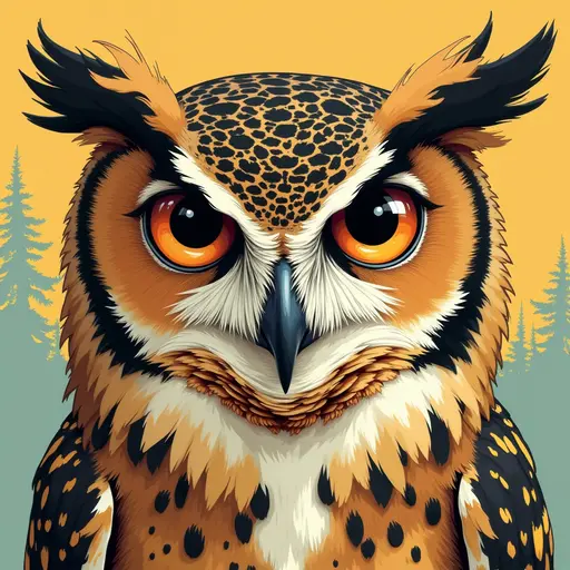 A Owl used for avatar