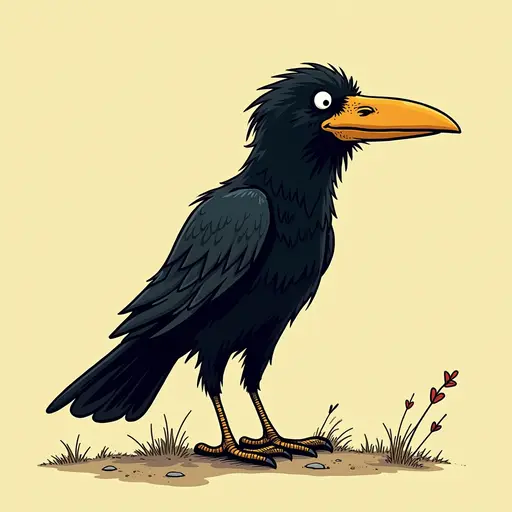 A Raven used for avatar