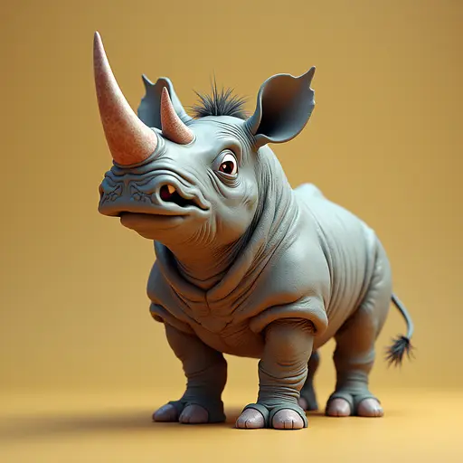 A Mischievous Rhinoceros