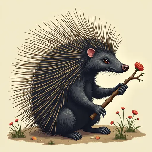 A Porcupine used for avatar