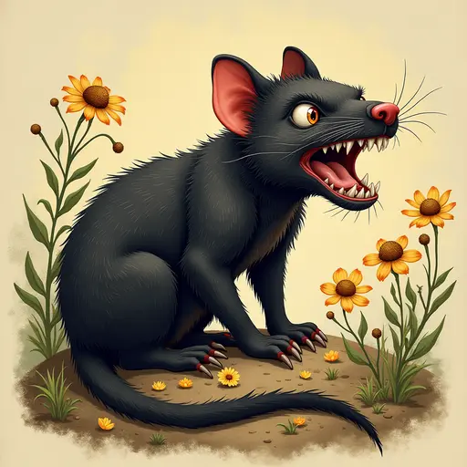 A Tasmanian Devil used for avatar