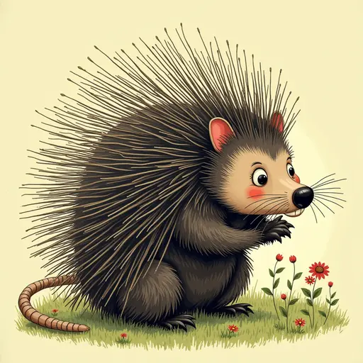 A Porcupine used for avatar