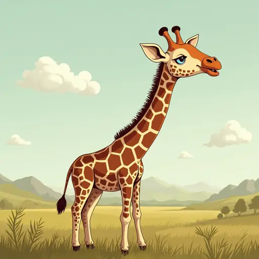 A Giraffe used for avatar