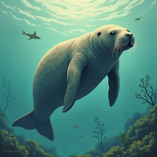 A Manatee used for avatar