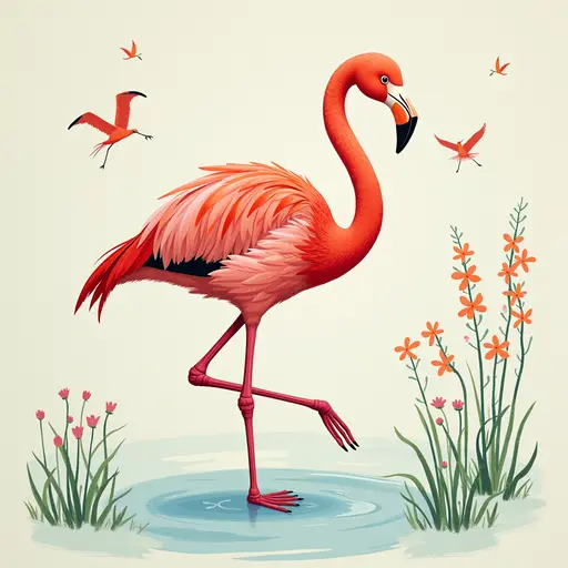 A Flamingo used for avatar