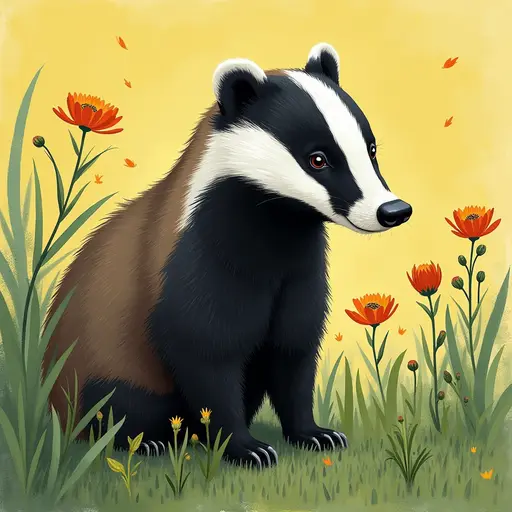 A Badger used for avatar