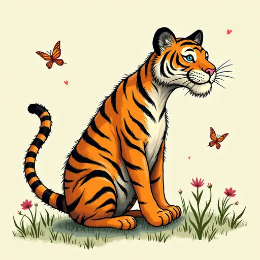 A Tiger used for avatar