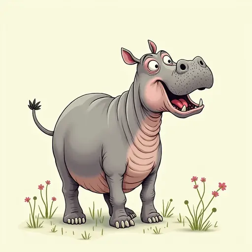 A Hippopotamus used for avatar