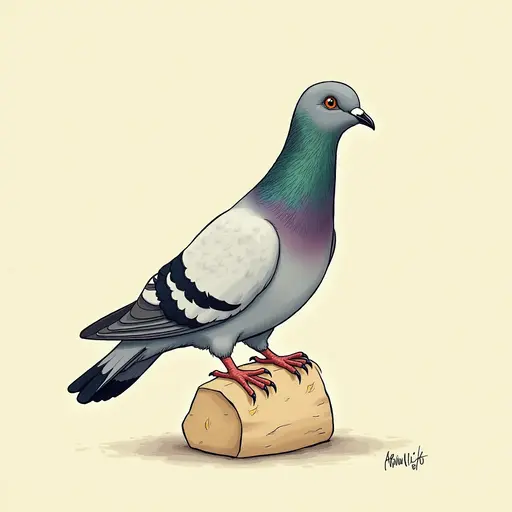 A Pigeon used for avatar