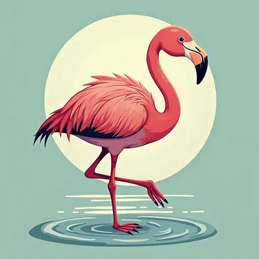 A Flamingo used for avatar