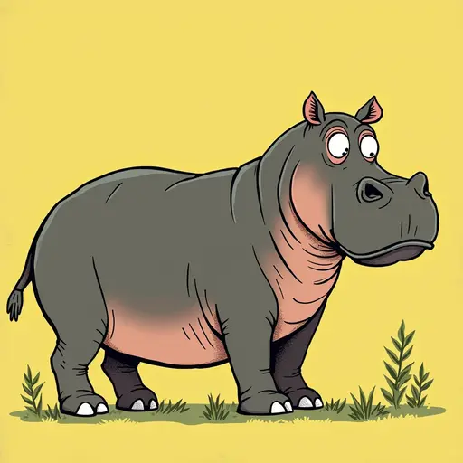 A Hippopotamus used for avatar