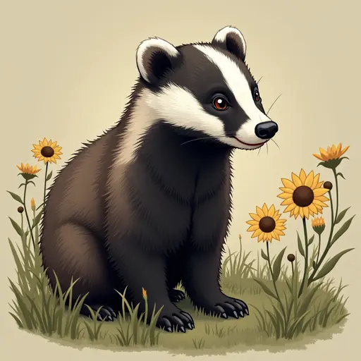 A Badger used for avatar